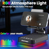 Gifts For Men Cell Phone Stand With Wireless Bluetooth Speaker And Jumping Light, Cool Tech Gifts For Men Women Husband Dad, Unique Birthday Gifts For Him