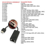 Ethernet Dongle Rj45 Adapter Cable 4X90Q84427 For Lenovo Thinkpad X280,X390,X390 Yoga,X395,X1 Yoga 4Th,5Th Gen,X1 Carbon 7Th,8Th Gen,X13,X13 Yoga Gen1,T14S,T495S,T490S,T480S,L13,L13 Yoga