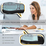 Keyboard Cover For Logitech K350 Mk550 Mk570 Wireless Wave Keyboard,Dust-Proof