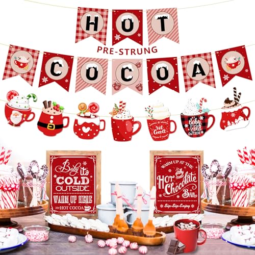 Pre-Strung Hot Cocoa Bar Decorations Hot Cocoa Bar Party Supplies