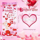 Happy Valentine'S Day Door Cover Large Fabric Valentines Day Accessori