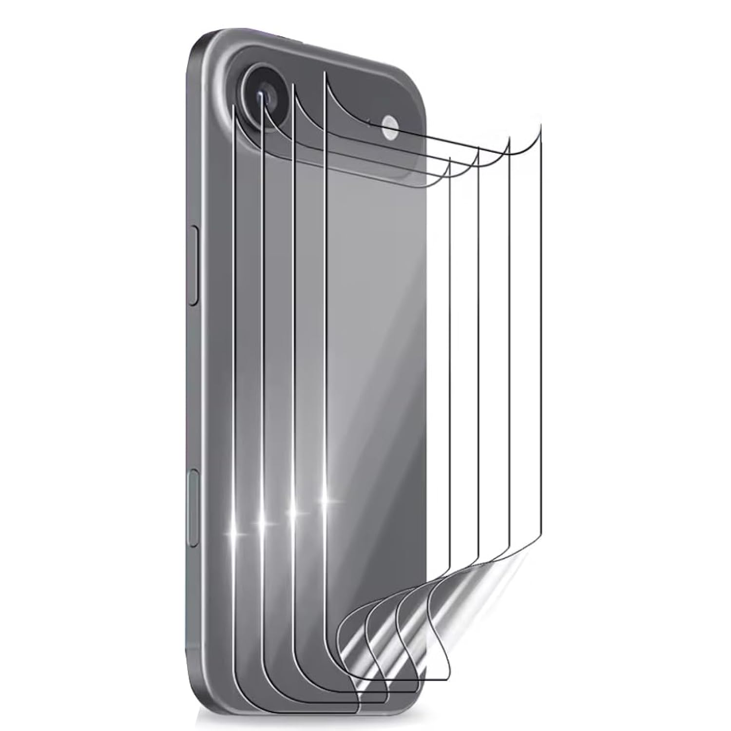 For Iphone 17 Air Back Screen Protector Ultra Thin Glossy Protective Film -2 Packs-High Transparency