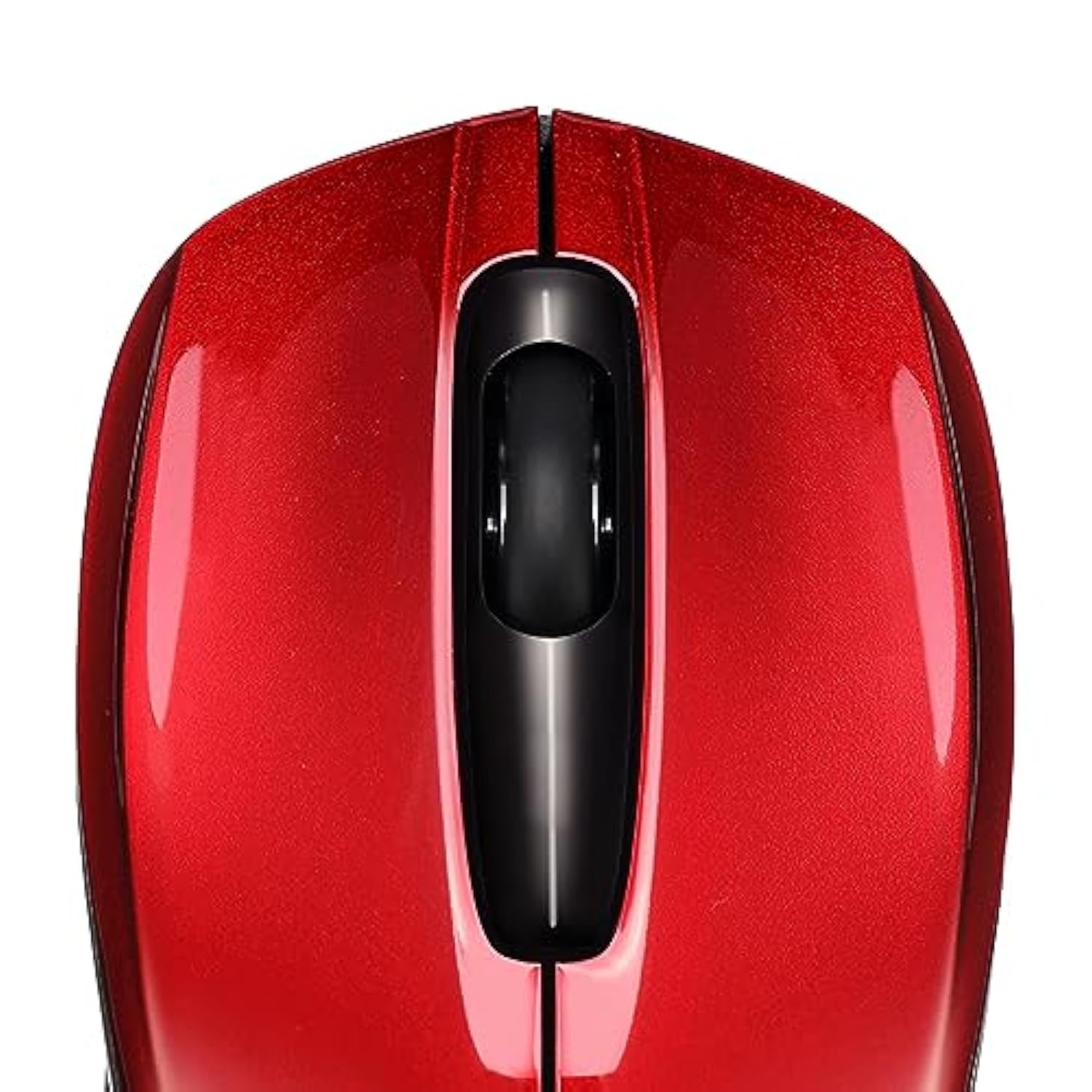 iMouse S50 Wireless Mini Mouse - 24GHz RF Technology, 1200 DPI Optical Sensor, USB Interface, Compact and Portable Design with Auto Sleep Mode (Red)