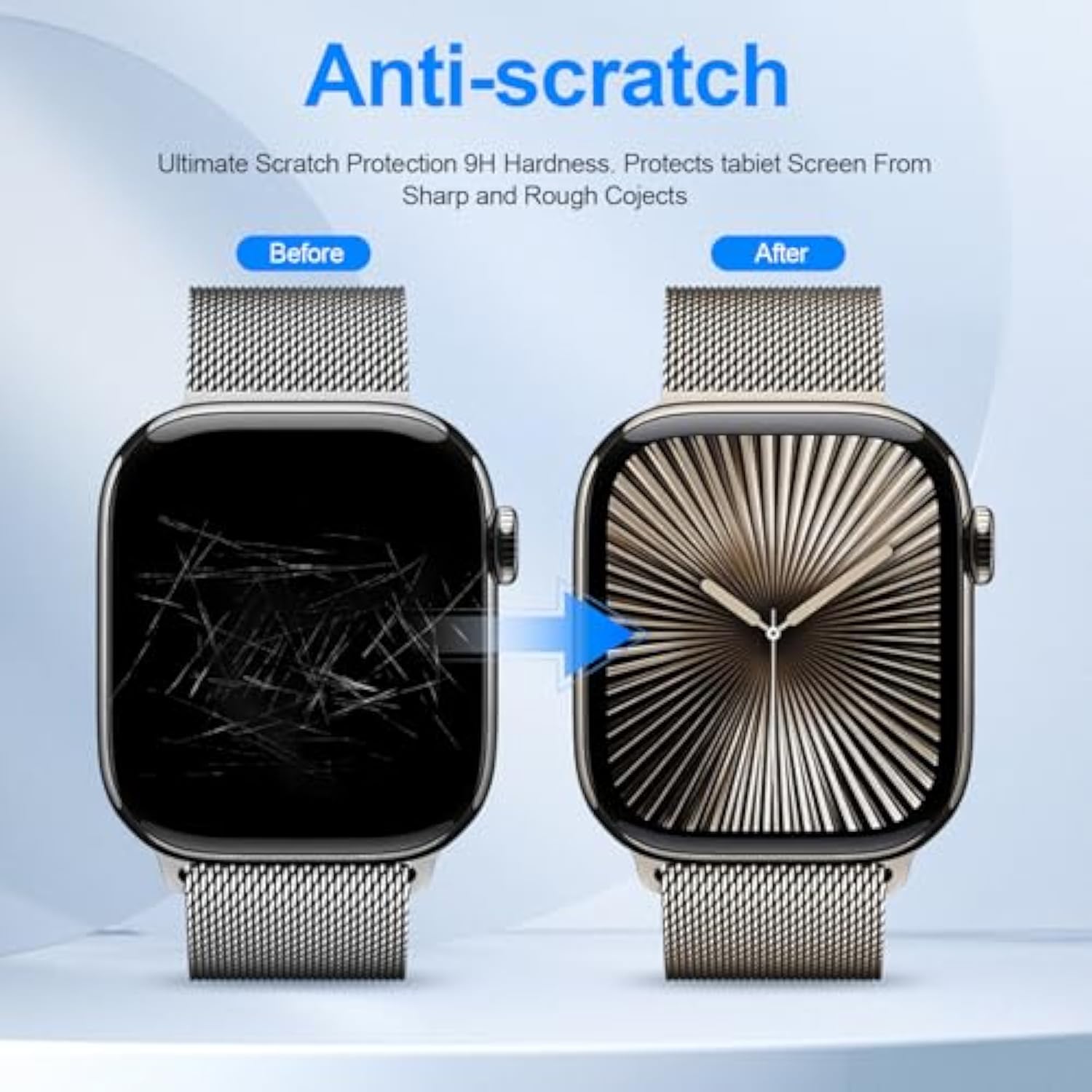 [4 Pack Privacy Screen Protector For Apple Watch Series 10-42 Mm,Premium Tpu Soft Full Coverage Film For Iwatch S10 2024, Anti-Spy Matte Black