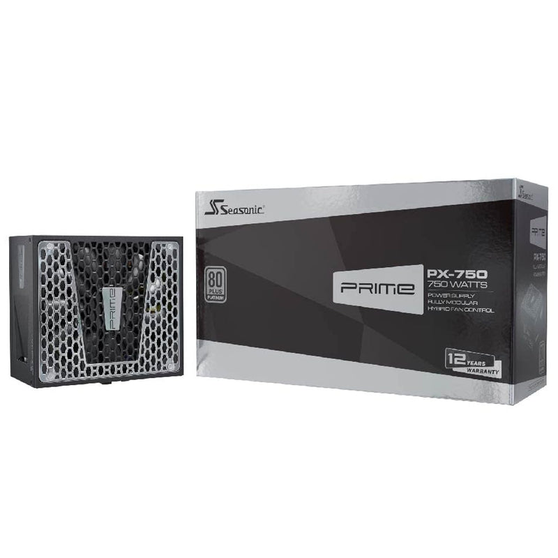 Prime Px-750, 750W 80+ Platinum, Full Modular, Fan Control In Fanless, Silent,