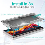 [2 Pack For Samsung Galaxy S24 Plus Privacy Screen Protector With [3S Foolproof Installation Tray], Tempered Glass, [Auto Dustfree], Case Friendly, Anti Scratch, Anti Spy, Bubble Free