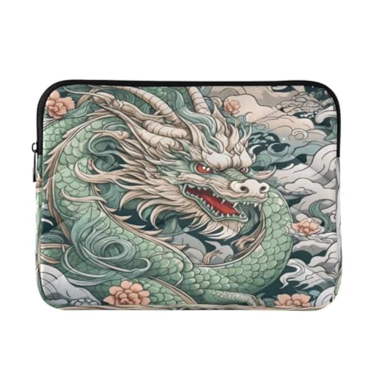 Japanese Dragon Laptop Sleeve Case Durable Waterproof Computer Bag For 13-14 Inch Notebook