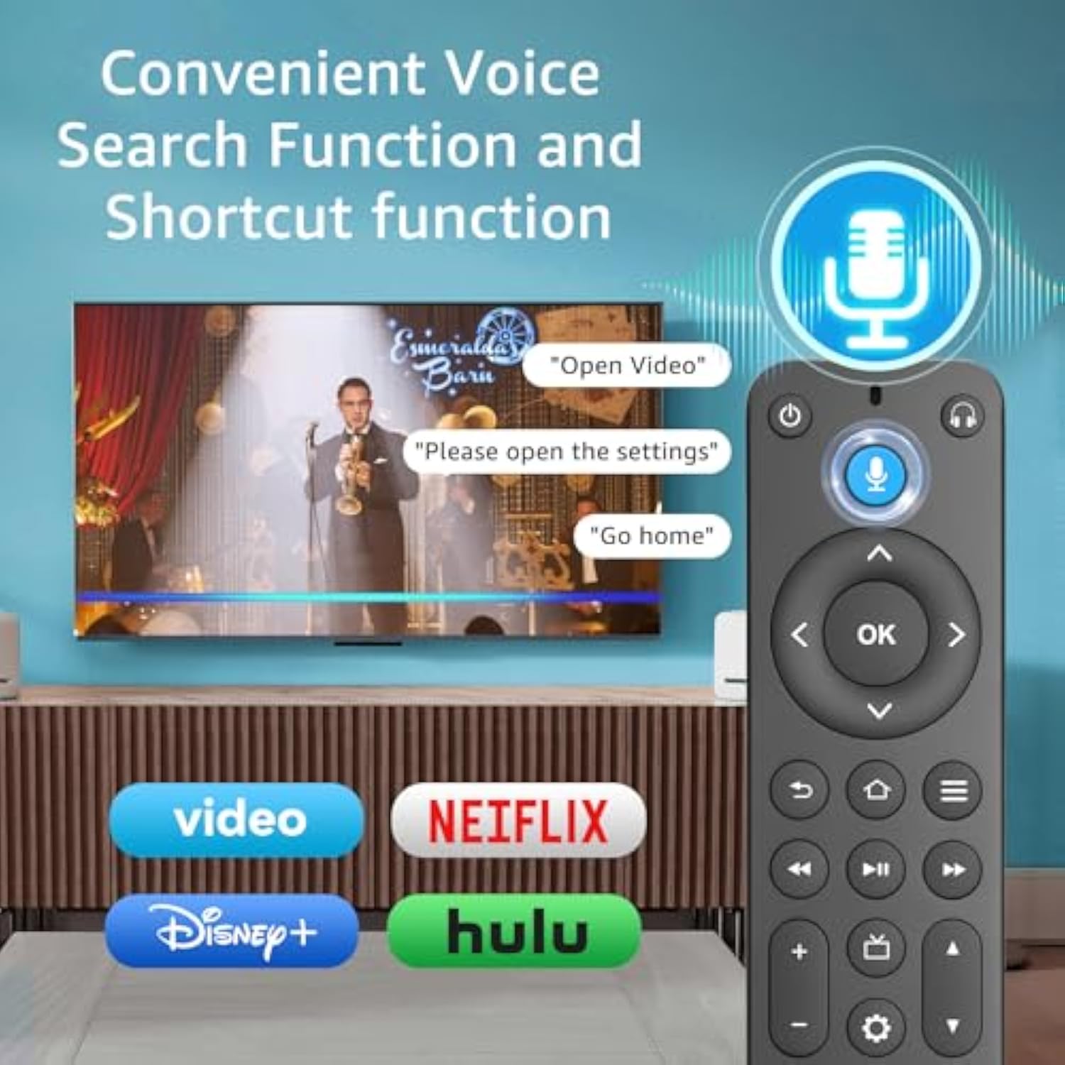 Replacement Voice Remote Control for TV Stick, Cube, Insignia, Toshiba, Pioneer