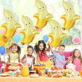 6 Pcs 28" Banana Foil Balloons Cute Fruit Mylar for Themed Parties & Showers