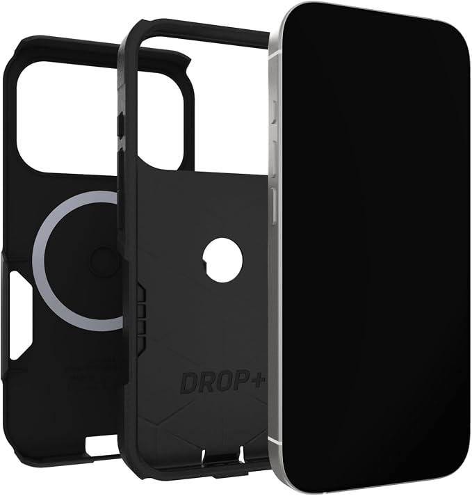 Apple iPhone 18 Pro and iPhone 17 Pro Commuter Series Case Black Rugged Cover