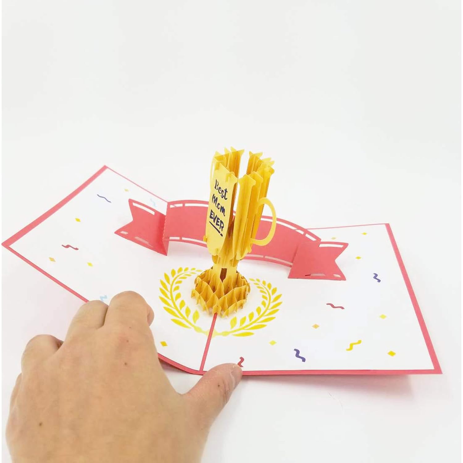 Best Mom Ever 3D Pop Up Greeting Card - Mother'S Day, Mom'S Day And Mother'S Birthday Greeting Card (Best Mom Award Pop Up Card)