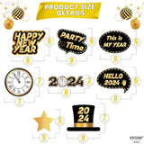 30pc 2024 Happy New Year Hanging Swirls Party Decorations No DIY