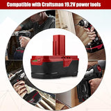 C3 19.2V 6.5Ah High-Capacity Lithium-Ion Battery for Craftsman 19.2V Tools