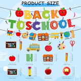 Back to School Decorations Set, Banner, Balloons, Swirls, Apple, Pencil Decor