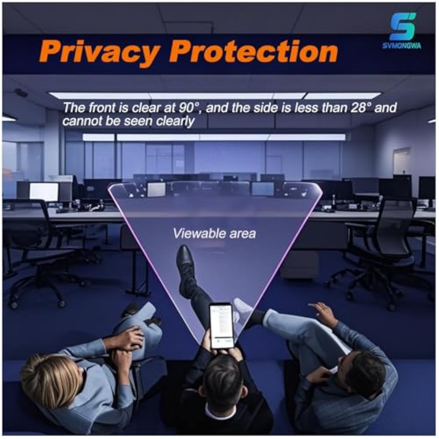3+3 Pack Privacy Screen Protector For Samsung Galaxy A16 5G With 3 Pack Camera Lens Protector,Full Coverage Anti-Spy Tempered Glass Film,9H Hardness,Bubble Free,Easy To Install