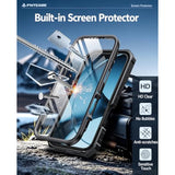 iPhone 17 Pro Max Premium Case with Built-in Screen Protector Kickstand
