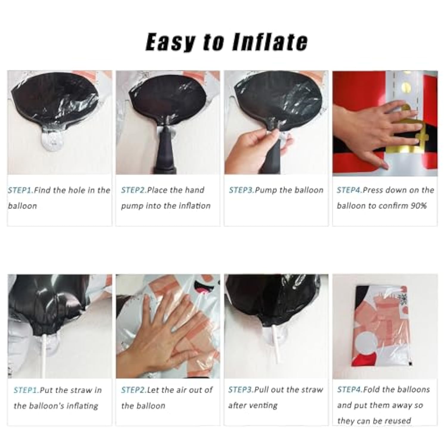 Christmas Decoration Balloon 59 * 31 Inch Standing Santa Claus Large Helium Foil Balloon, New Year Toy Store Christmas Party Decoration