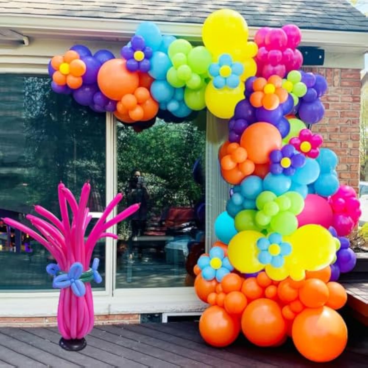 148-Pc Trol Balloon Garland Kit with Trol Balloons for Girls’ Birthday Parties