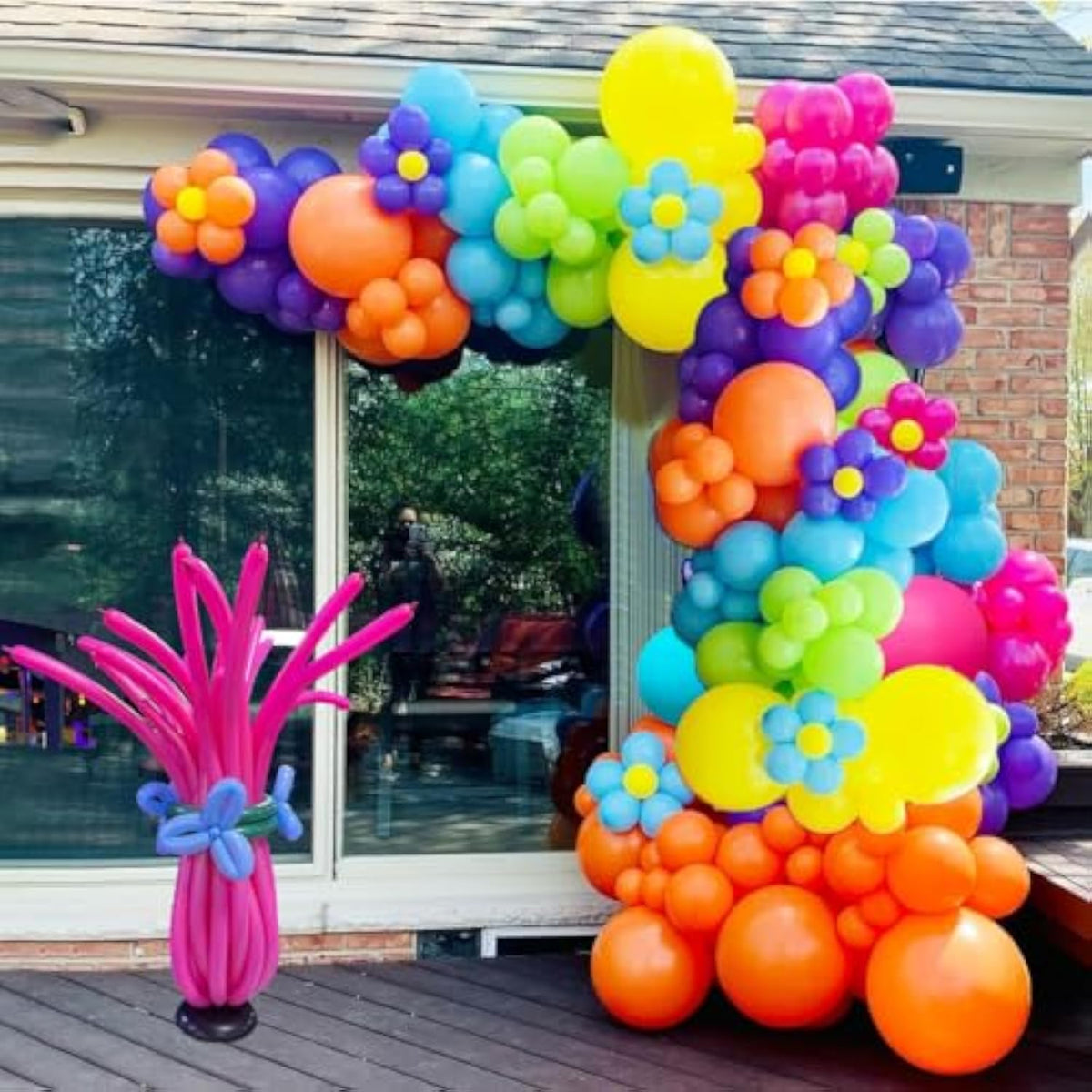 148-Pc Trol Balloon Garland Kit with Trol Balloons for Girls’ Birthday Parties
