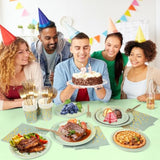 Sage Green Party Supplies, 127Pcs Green Paper Plates Napkins Cups Forks Disposable Dinnerware Set Serves 25 Guests Sage-Green Party Decorations For Wedding Baby Shower