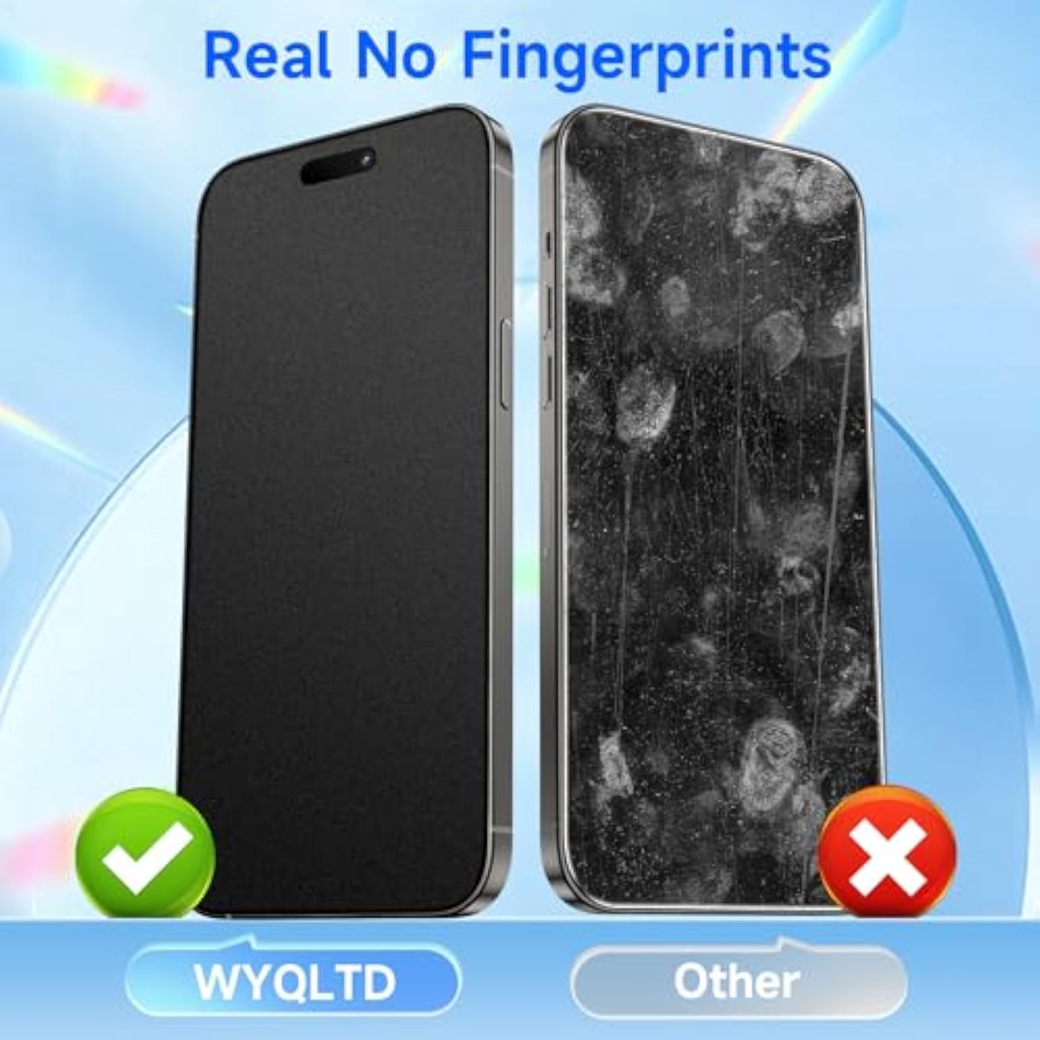 2 Pack For Iphone 16 Pro Max Matte Screen Protector Glass, Anti Glare, Anti Fingerprint, Shatterproof Sensitive Touch Quick Installation (Not Compatible For Iphone 16 Pro)