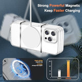 Magnetic For Iphone 16 Pro Case, [Compatible With Magsafe][2 Pcs Screen Protectors+ 1 Pcs Camera Lens Protector][15 Ft Drop Protection] Transparent Back, Shockproof Bumper, Anti-Scratch, Clear