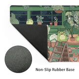 Cute Frog Mouse Pad Kawaii Extended Desk Mat Green Large Xl Mousepad Non-Slip Rubber Base Stitched Edge Long Keyboard Pad For Desk Gaming Laptop Desktop,31.5×11.8 Inch