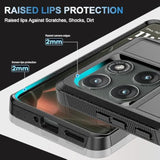 For Motorola Moto Edge 2025 Case With Tempered Glass Screen Protector Heavy Duty Drop Protection,Full Body Rugged Shockproof Dustproof Protective Phone Cover Military Bumper Tough, Black