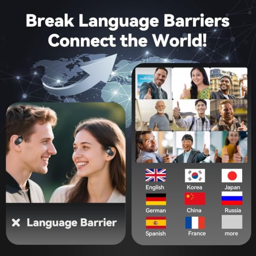Ai Translation Earbuds Real Time 144 Languages Translator Earbuds Real Time Translating Ai Headphones Language Translation AudíFonos Traductores