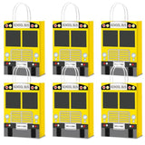 24Pcs School Bus Goodie Bag School Bus Gift Snacks Candy Party Favors Bags With Handles Yellow School Bus Party Treat Bags For Kids Welcome Back To School Birthday Baby Shower Supplies