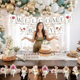 Wildflower Baby Shower Banner – Boho Floral Party Décor for Girls