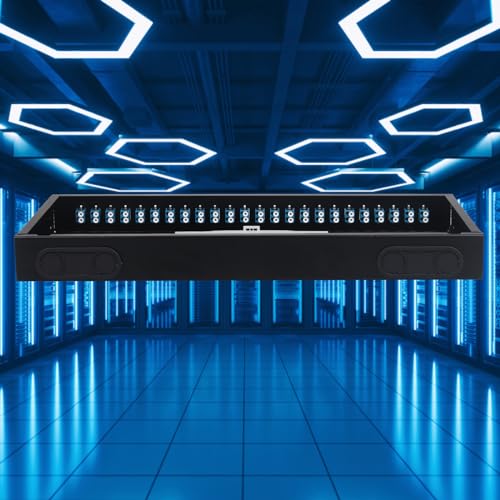 Lc-Sm 24 Duplex 48 Port Rack Mount Enclosure Box With Splice Tray Singlemode Lc-Upc Kit (Includes 1.2 Meter Pigtail And 24Pc Coupler)