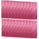 20 Pack Foil Curtain Backdrop Pink Metallic Tinsel Foil Fringe Curtains Photo Booth Props For Birthday Wedding Engagement Baby Shower Bachelorette Christmas Holiday Celebration Party Decorations