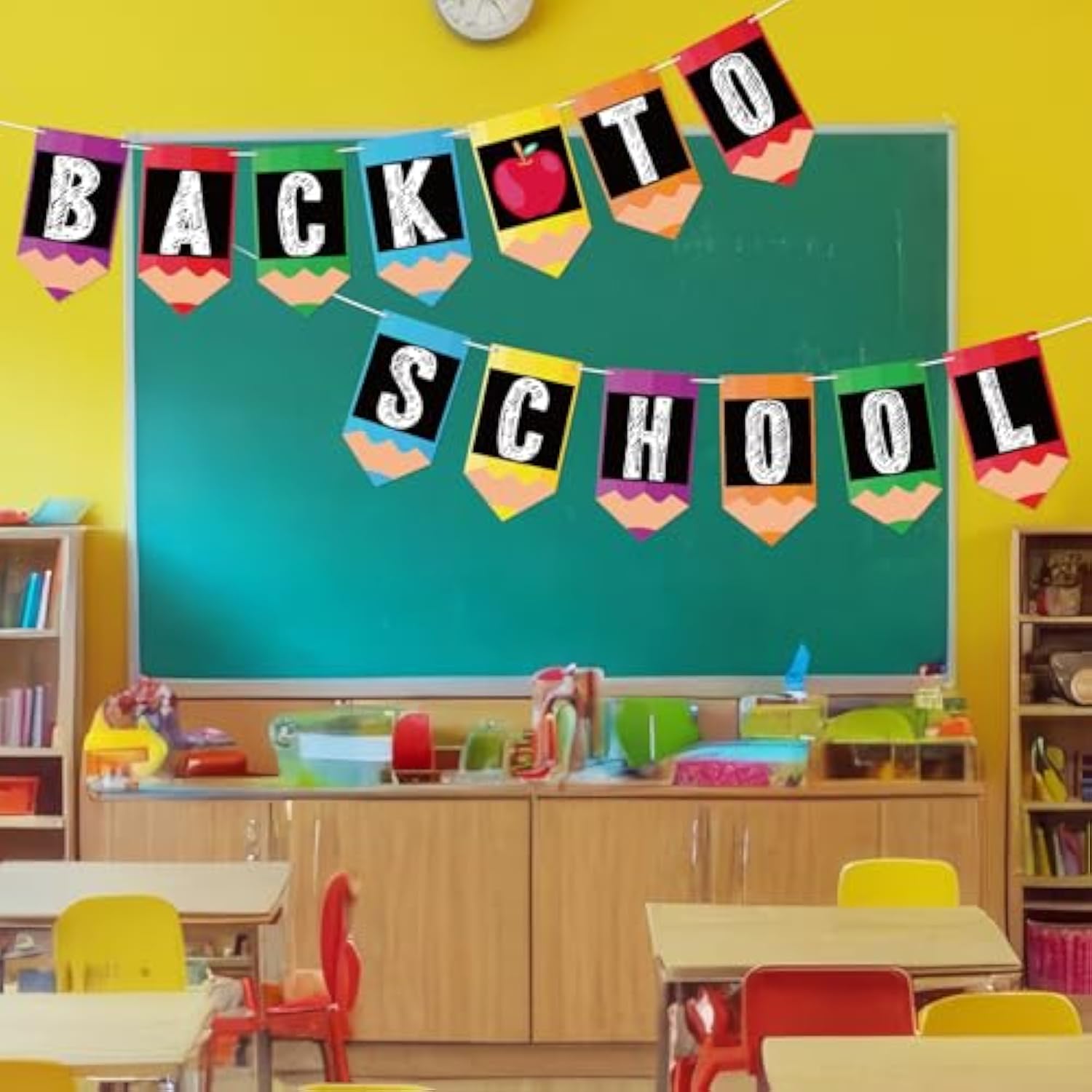 Welcome Back To School Banner Garland For Classroom Bulletin Board Decorations First Day Of School Decorations Hanging Party Banner