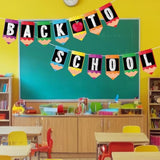 Welcome Back To School Banner Garland For Classroom Bulletin Board Decorations First Day Of School Decorations Hanging Party Banner