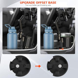 Newlest 2 In 1 Phone Mount For Car Cup Holder With Adjustable Base, Phone Holders For Car Cupholder, No Shaking 360° Flexible Neck Phone Mount For All 4-7” Smartphones, Cup Holder For Most Bottles