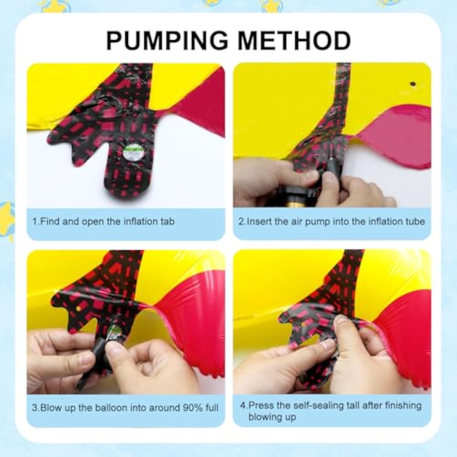 8-Pack Walking Farm Animal Balloons | Farm Theme Party Decorations For Kids' Birthdays, Bbqs & Farmhouse Events | Reusable Foil Balloons With Ribbon