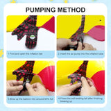 8-Pack Walking Farm Animal Balloons | Farm Theme Party Decorations For Kids' Birthdays, Bbqs & Farmhouse Events | Reusable Foil Balloons With Ribbon