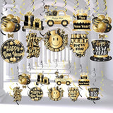 9 Pcs 2026 New Year Hanging Swirls for Party Decorations