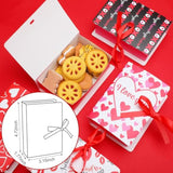 24 Pcs Small Valentine'S Day Boxes For Cookie Gift Giving Heart Bakery Treat Boxes Hearts Cookie Cupcake Pastry Box Chocolate Candy Box Food Container Doughnut Brownies Goodies Birthday Wedding