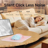 Eweadn G309 Wireless Computer Mouse,2.4G&Bluetooth Ergonomic Cordless Mice With 4000 Dpi,5 Adjustment Levels,Cute And Portable Mouse For Laptops, Pc And More,7 Buttons Office Usb Mice-Green