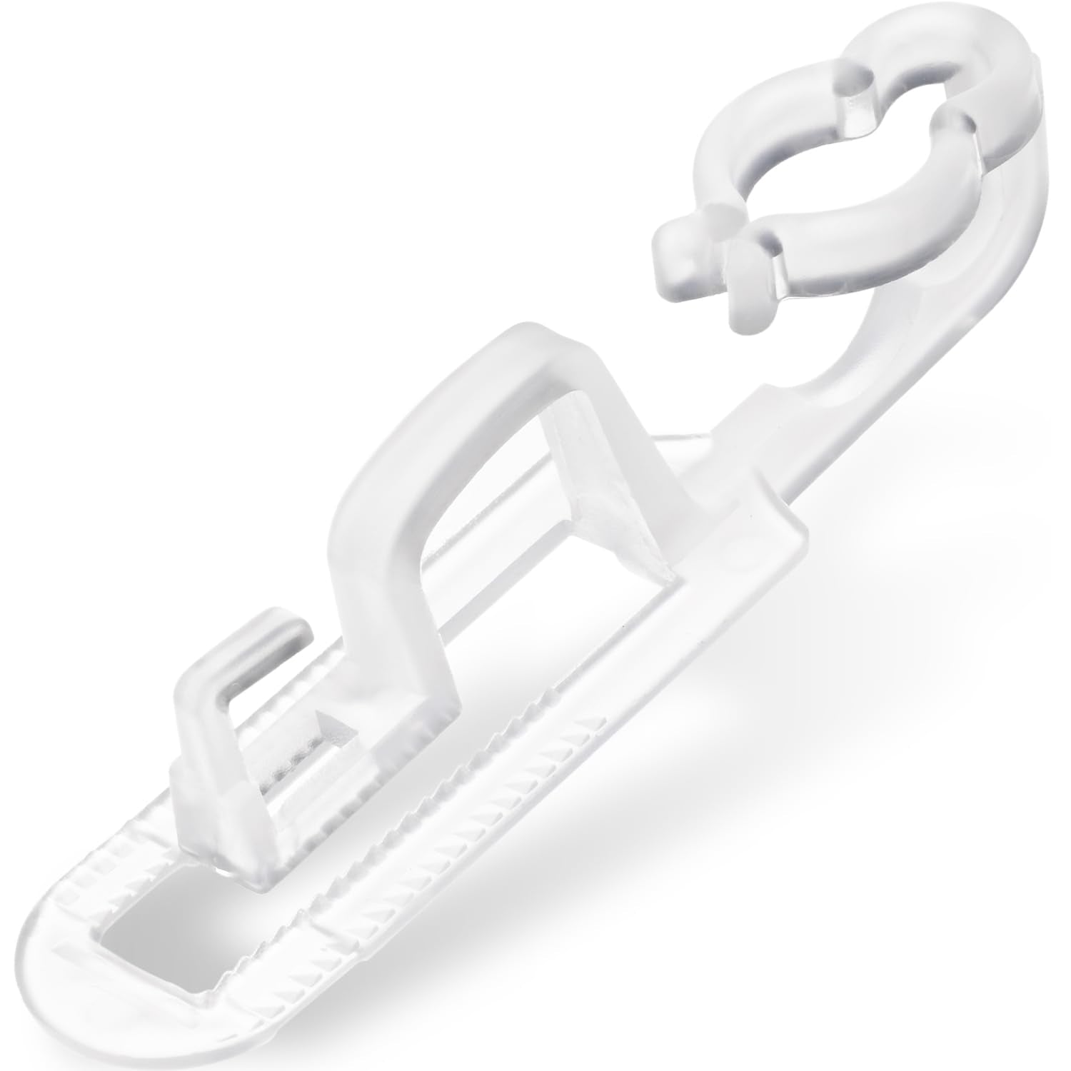 Christmas Light Clips Omni All-In-One Outdoor Gutter Shingles Clips 100 Pieces Holiday Hanger Hooks Compatible With C9 C7 For Roof, Roof Ridge Line, Fence (Transparent)