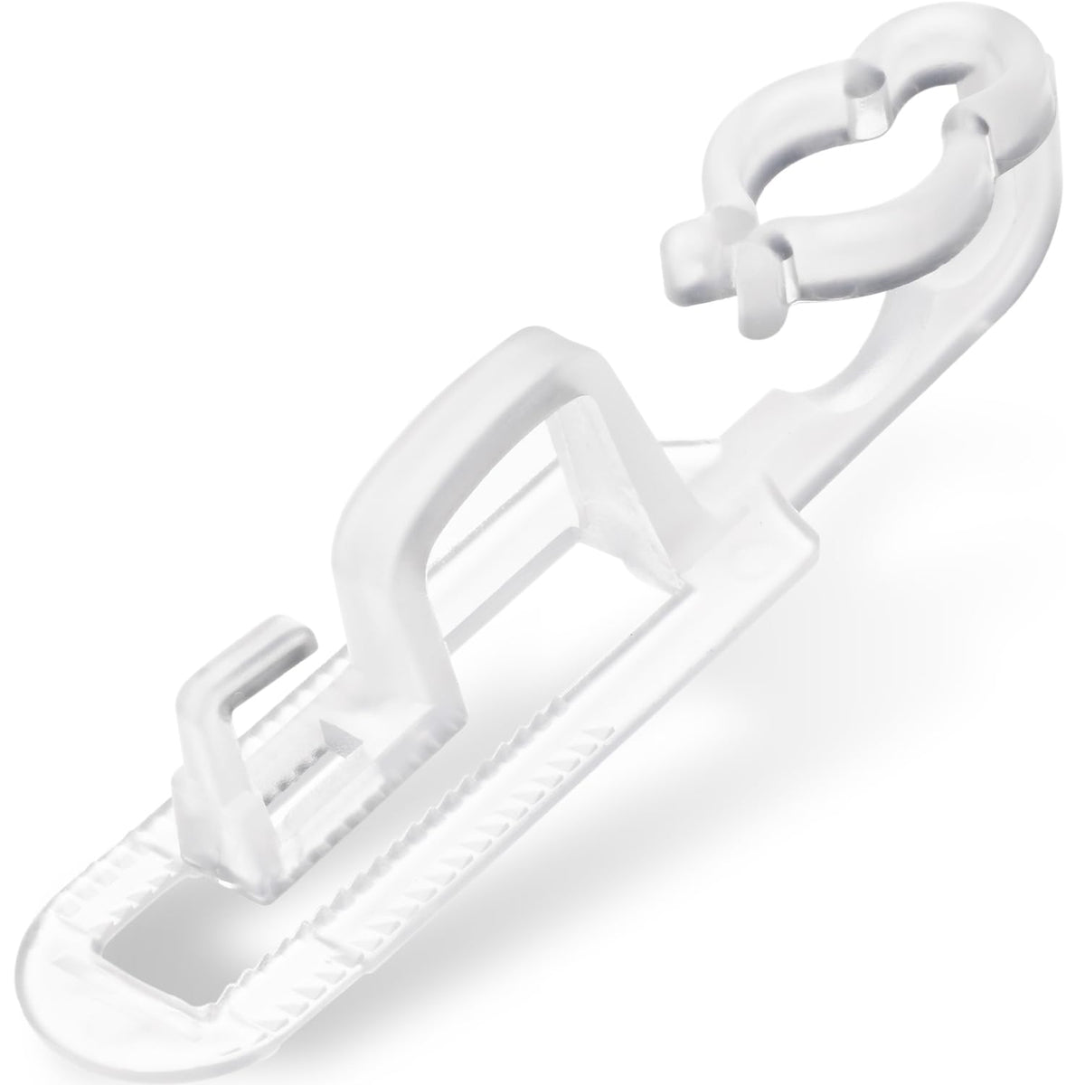Christmas Light Clips Omni All-In-One Outdoor Gutter Shingles Clips 100 Pieces Holiday Hanger Hooks Compatible With C9 C7 For Roof, Roof Ridge Line, Fence (Transparent)