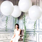 5-Pc Giant White Balloons 36-Inch Jumbo for Birthday, Wedding, and Party Decor