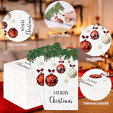 100Pcs Christmas Paper Napkins, 2-Ply Disposable Merry Christmas Napkins For Holiday Party, Winter Table Decorations, Kitchen And Bathroom Supplies