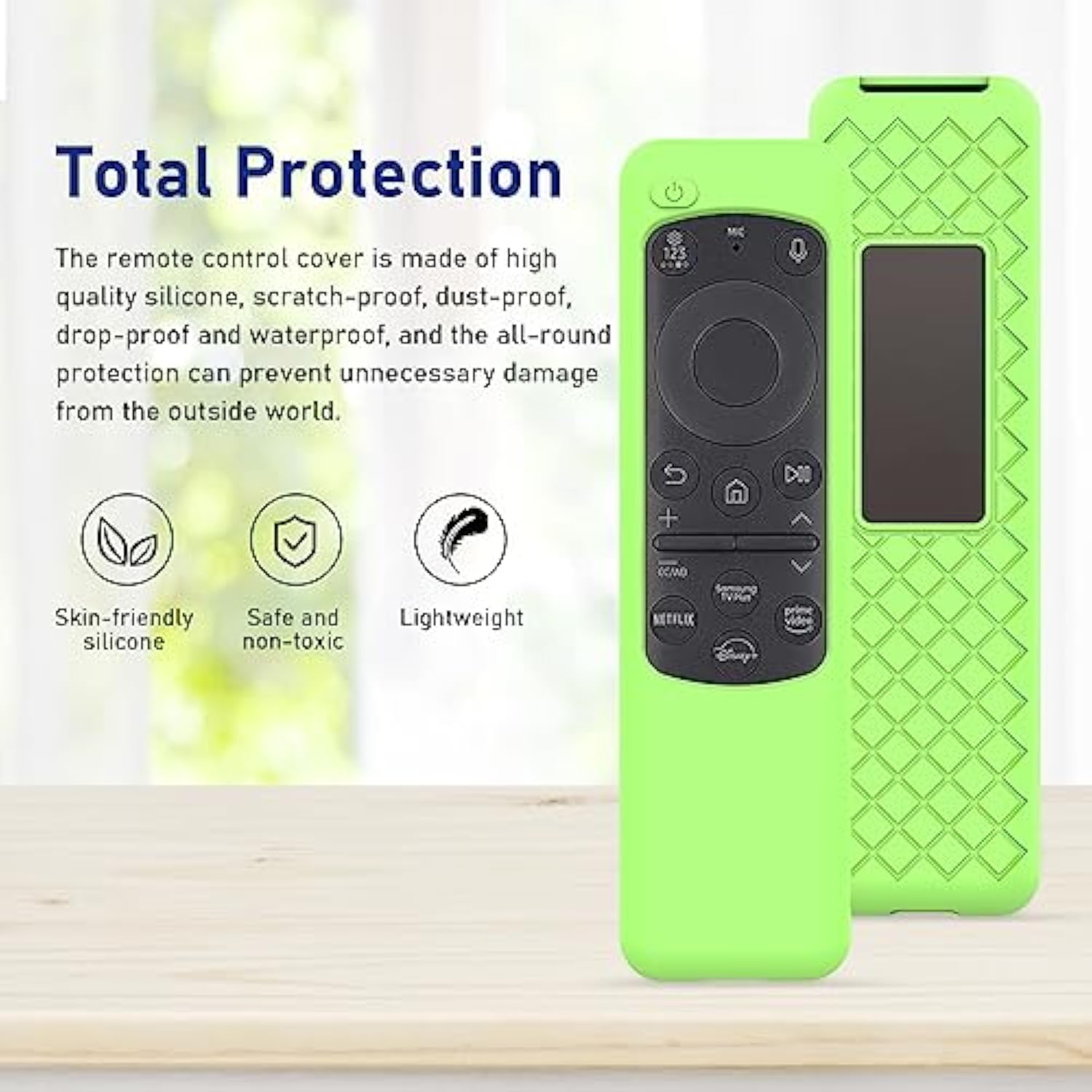 Case For Samsung Remote Covers 2023 New Bn59-01432J Bn59-01432A Bn59-01432 Smart Tv Solar Panel Remote Green Cover Protector Glow In Dark