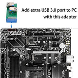 Dual Side USB 3.0 A Type Female to Motherboard 20Pin 19 Pin Box Header Slot Adapter PCBA with LED