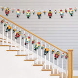 Christmas Nutcracker - Holiday Party Diy Decorations - Clothespin Garland Banner - 44 Pieces