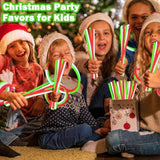 150pcs Christmas Light-Up Necklaces & Bracelets Red Green White Party Favors