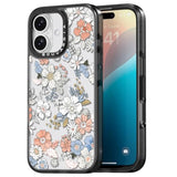 For Iphone 16 Case, Shockproof Protective Phone Case & Lovely Flower Floral Design, Aesthetic Cute Girly Cover From Extraordinary Designer For Women And Girl
